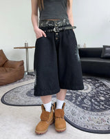 Radi camo sagging Bermuda denim pants