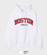 Urban Boston Embroidery Double Middle Overfit Hoodie