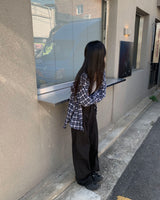 Pintuck banding slacks