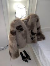 Vintage Leopard Fur Jacket