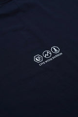 スリーブレスコットンT (NAVY)