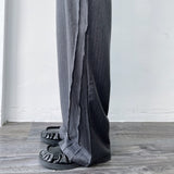 Charcoal Draped Trousers