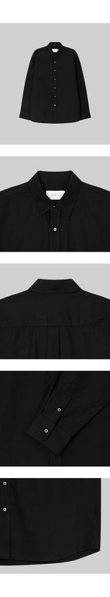 ベーシックコットンシャツ [black]