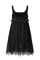 Antique lace dress - black