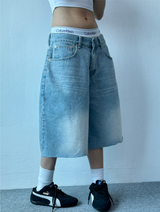 LIGHT BLUE DENIM BERMUDA💦🩵💙 - 3 SIZES