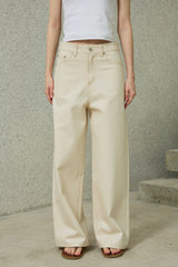 NOAH WIDE PANTS / BEIGE