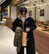  Liu Wool Overfit Duffel Coat