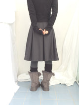 highneck puffy fur jacket