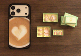 [Afternoon Tea Collection] Heart Latte Glass Bumper Phone Case