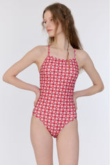 [Gingham Cottage_red] One Piece Swimsuit