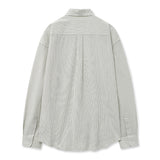 Tamia Stripe Cotton Shirt [Vintage Black]