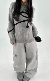 (PADDING HEATER PANTS🔥❤/STRING ADJUSTABLE)ユニセックスワイドパンツ/ 8カラー❤