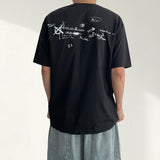 デザイン ボクシーフィット ショートスリーブ Tシャツ(3 colors)