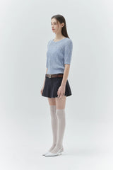 KIRSH PLAIN BACK HOLE POINT KNIT - SKY  