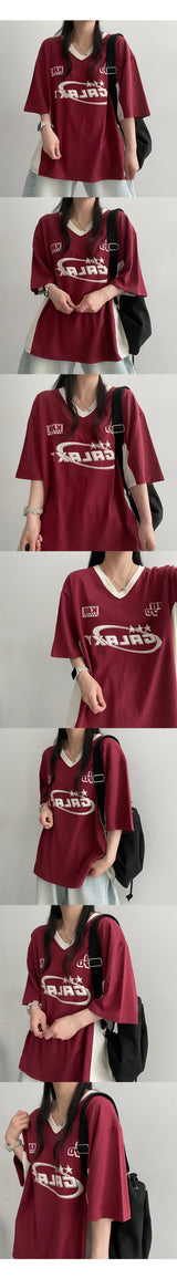 リールマンカラー半袖Tシャツ