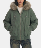 Berlin Fur Trimmed Padded Jumper