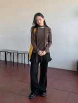 Beaunish Frill Layered Banding Skirt Pants