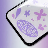 フラワーブルームズエポキシフォンケース (Purple-WH)