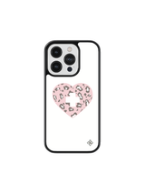 [Glass] Leopard Heart Case