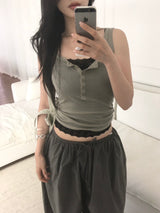 Rude lace tank