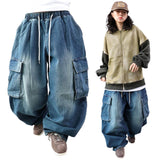 Wide Y2K Cargo Balloon Pants