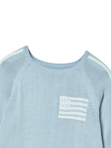 FLAG BOATNECK KNIT LIGHT BLUE