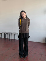 Beaunish Frill Layered Banding Skirt Pants