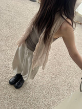Soft Whipping Scarf - Beige