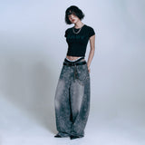 EASY See-through Crop Short Sleeve - Black