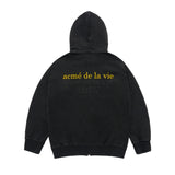 24FW ベーシックバイオウォッシングフーディージップアップ ブラック【セットアップアイテムあり】