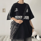 メノットトラックボクシーフィットニットショートスリーブTシャツ (4 colors) H&L
