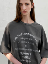 (T-7044)ビンテージタイムボクシーTシャツ