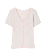 [Limited quantity] Vernis Lace Cardigan Tee