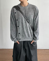 Obi Button Crop Knit