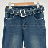 Belt bootcut denim-PT
