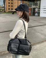 [ORIGINAL] Shara Double Pocket Leather Tote Bag