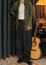 [ VIR Style Original ] China Collar Pleated Jacket 2COLOR
