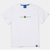 ポエム 'フラワー' スタンダードフィットショートスリーブTシャツ (White)