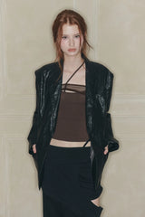 MIDNIGHT BLAZER black