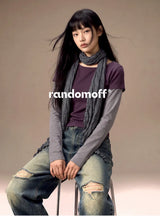 BTB : RAW EDGE BALLON JEANS [VINTAGE BLUE]