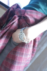 Flower Charm Bangle Watch