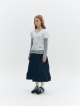 ドットパフTシャツ (ホワイト)