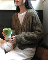[ORIGINAL] サンドカラーヘビーニットカーディガン