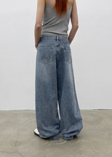 [MADE] Mir Washed Wide Denim Pants