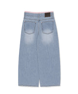 blush lace denim pt
