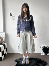 Similar Color Block Keyring Cargo Bermuda 3 Color 