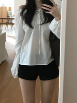 Dear button off-shoulder blouse (2 colors)