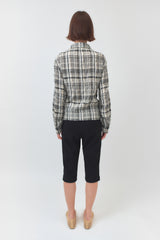 Crinkle Check Shirt / Yellow