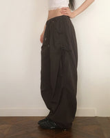 Shopper Nylon String Wide Two-Way Pants