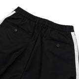 [UNISEX] サテントリムモータースポーツトラウザー（ブラック）